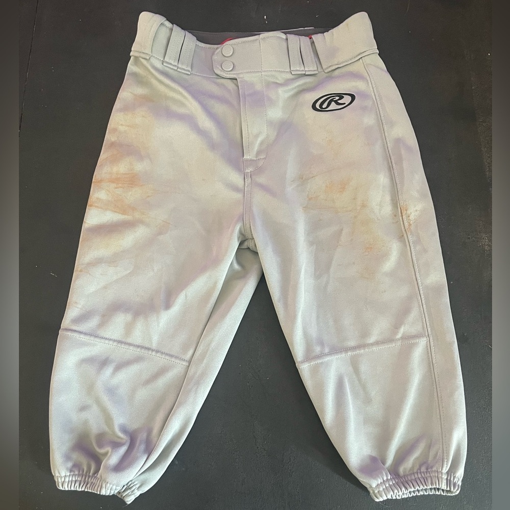 Rawlings baseball Knickers Grey size youth large